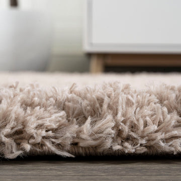Groovy Solid Shag Area Rug